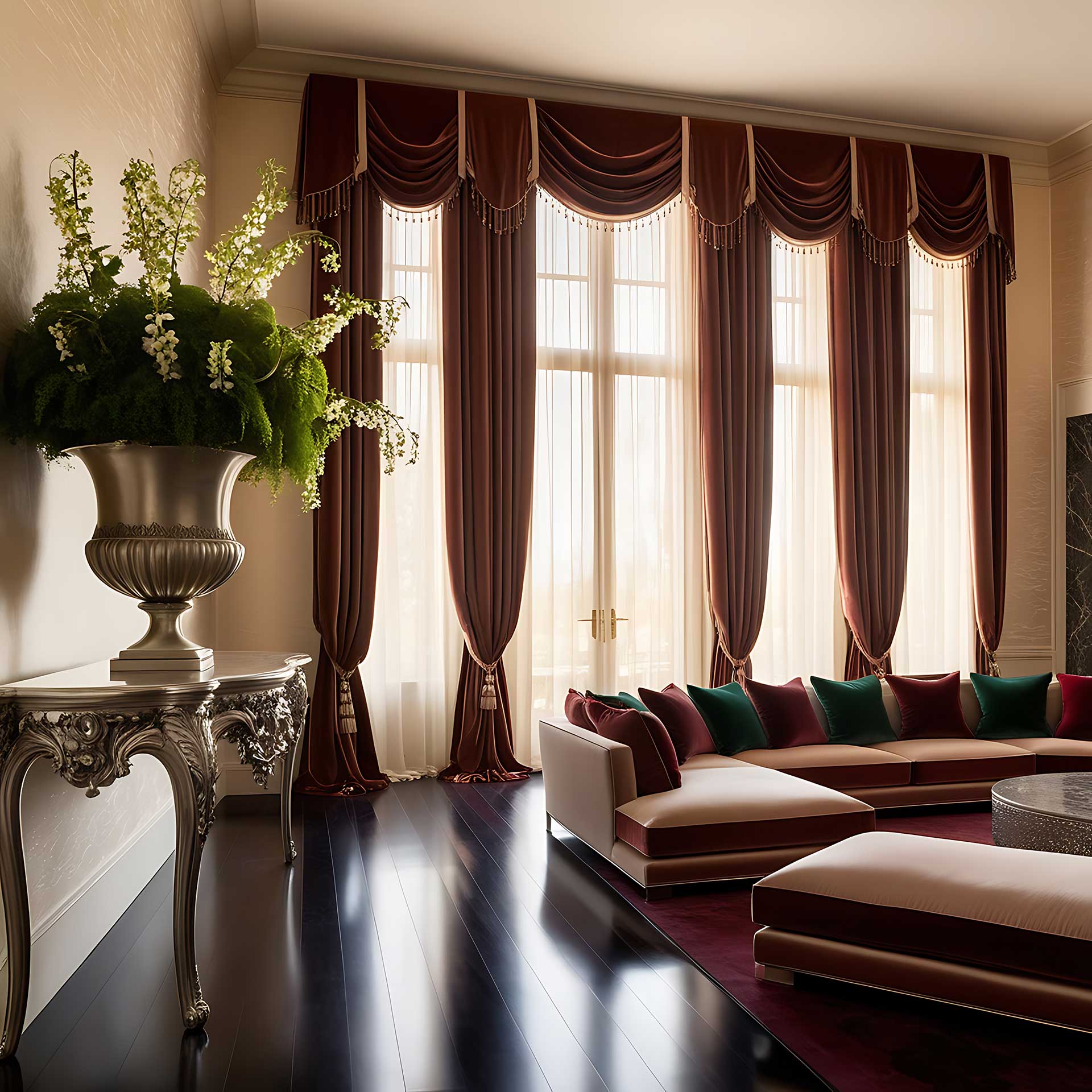 A stylish and affordable curtain design in a cozy bedroom