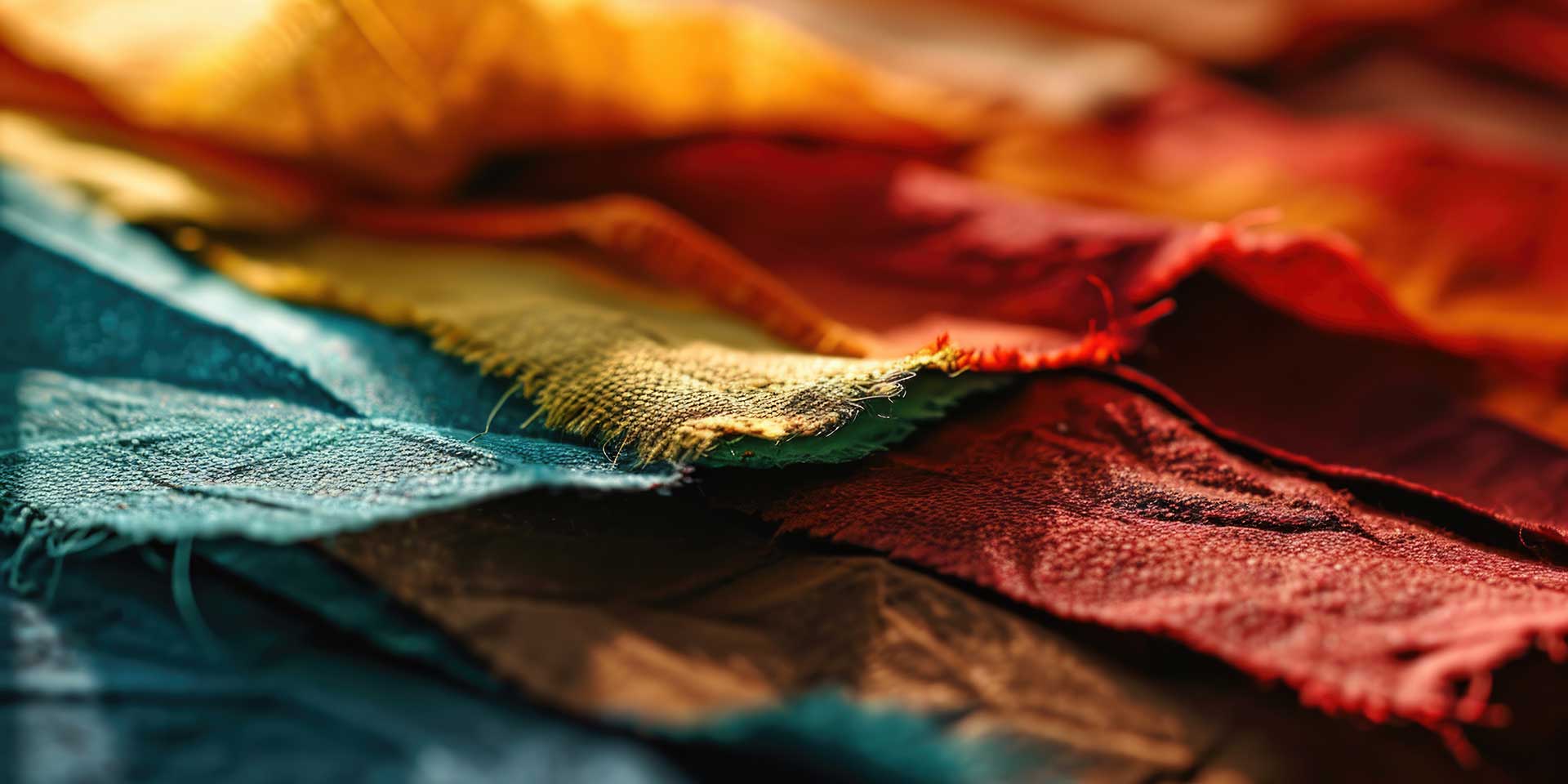 Red Velvet fabric showroom displaying curtain and upholstery samples in the UAE